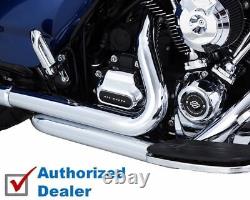 Vance & Hines Chrome True Dresser Dual Headers Pipes Exhaust 17+ Harley Touring