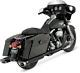 Vance & Hines Dresser Duals Black Head Pipes Exhaust For Harleys 46799