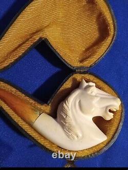 Vintage Meerschaum Horse Head Pipe