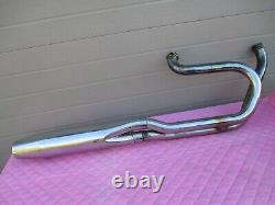 Vintage OEM Harley Shovelhead 2-1 exhaust head pipe muffler #65430-80 FX FXE