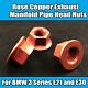 X12 Nuts For Bmw E30 E21 Exhaust Manifold Pipe Head Nuts Stud M8 Flange Copper