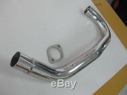 Yamaha Sr400 Sr500 Exhaust Header Pipe 3 Curves Stainless Head Pipe #bi242#