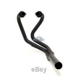 Yamaha XS650 MAC Head Pipe Only Black 2 2-Into-1 Exhaust Header Head Pipes