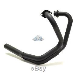 Yamaha XS650 MAC Head Pipe Only Black 2 2-Into-1 Exhaust Header Head Pipes