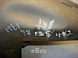 Yamaha Yz 125 1981 Only Expansion Chamber Head Exhaust Pipe Oem Part # 4v2-14610